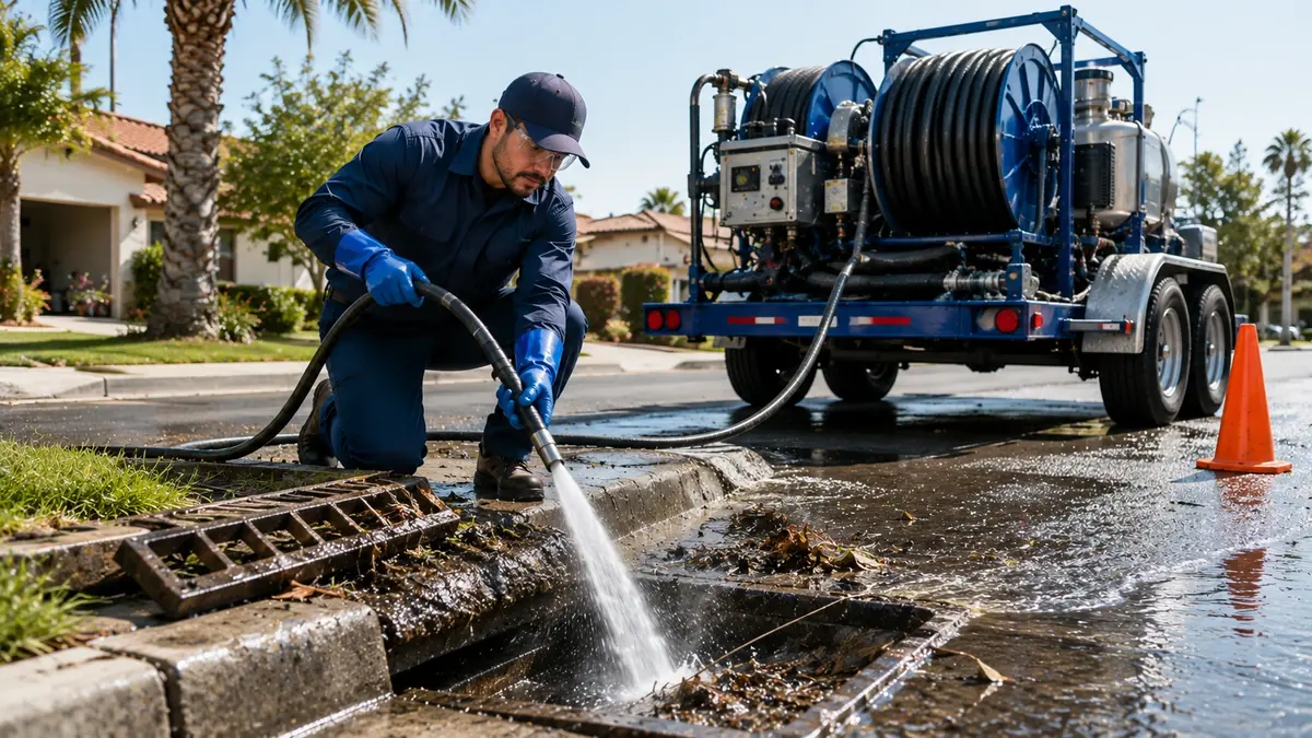 Storm Drain Hydro Jet Cleaning in Lomita